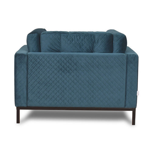 CRANK FURNITURE TEAL ALLANIS VELVET LOUNGE CHAIR