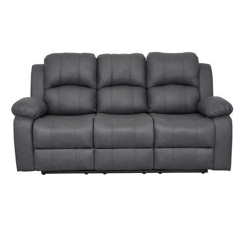 BY DESIGNS RIVOIRE 3 SEATER MANUAL RECLINER SOFA