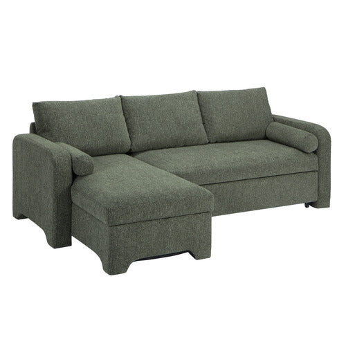 FRIDA 4 SEATER QUEEN SOFA BED WITH REVERSIBLE CHAISE