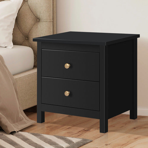 HOXTON ROOM GEOFFREY 2 DRAWER BEDSIDE TABLE