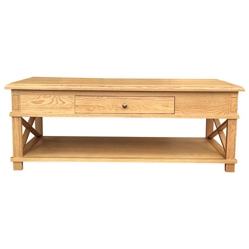 HAMILTON FURNITURE EMBRACE OAK WOOD COFFEE TABLE