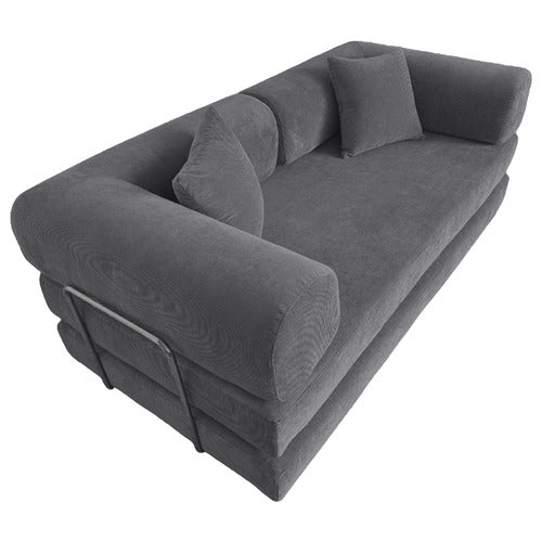 MIKASA FURNITURE KIRAN 3 SEATER DOUBLE CORDUROY SOFA BED
