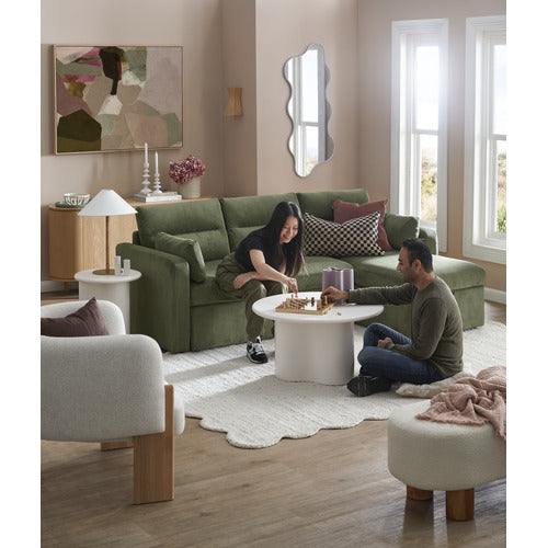 CARTER 4 SEATER QUEEN SOFA BED WITH REVERSIBLE CHAISE