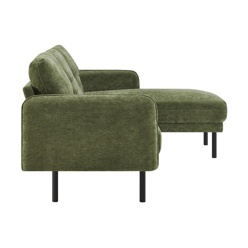 CORE LIVING SKADI 3 SEATER UPHOLSTERED SOFA WITH RIGHT CHAISE
