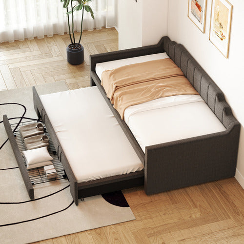 HAVEN COVE FURNITURE DEIDARA QUEEN DAYBED WITH TRUNDLE & STORAGE