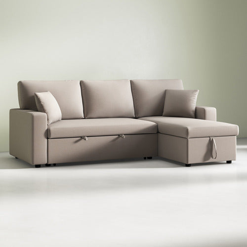 DARCY 3 SEATER SOFA BED WITH REVERSIBLE CHAISE