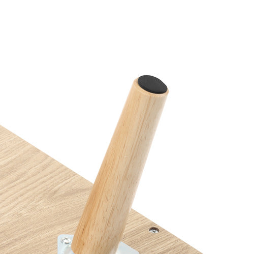 NATURAL LARS 2 DRAWER BEDSIDE TABLE