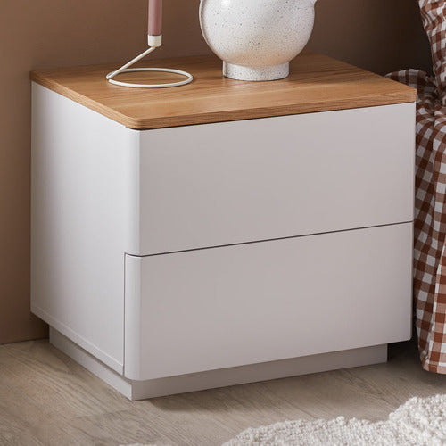 BRIANNA 2 DRAWER BEDSIDE TABLE