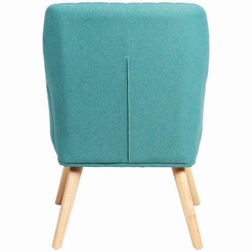 LIVING FUSION ELWINE RUBBERWOOD ARMCHAIR