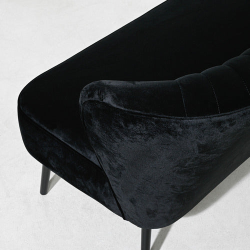 BROOKLYN AND BELLA BLACK 2 SEATER SOFA
