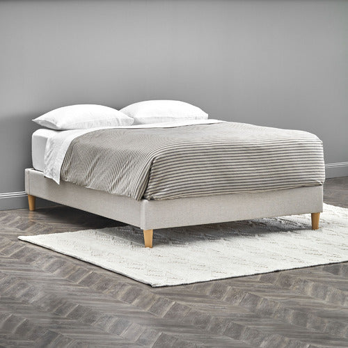 OAT WHITE CHARLOTTE BED BASE