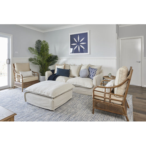 HYDE PARK HOME CUMULUS PREMIUM 3 SEATER COTTON SLIPCOVER SOFA