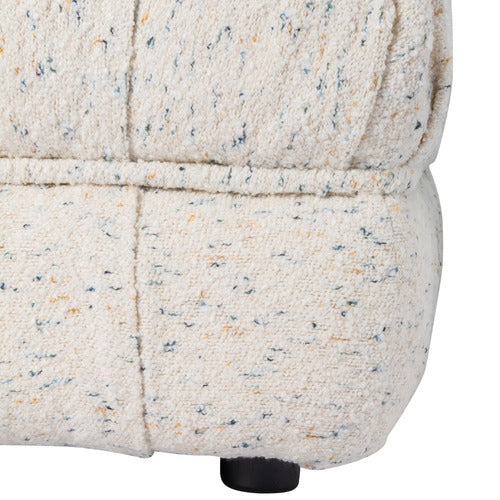 EVER DREAMING LIVING BEIGE ELLA 4 SEATER WOOL-BLEND SOFA & OTTOMAN SET