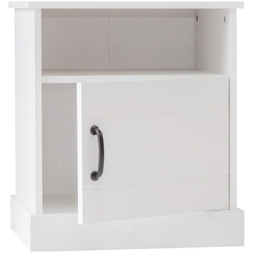 WEST VALLEY INTERIORS WHITE HAMPTONS BEDSIDE TABLE