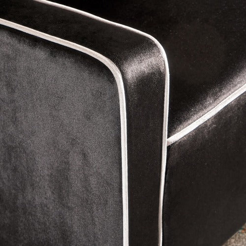 FURNITURE MARKET LARA TUFTED NEW VELVET ARMCHAIR