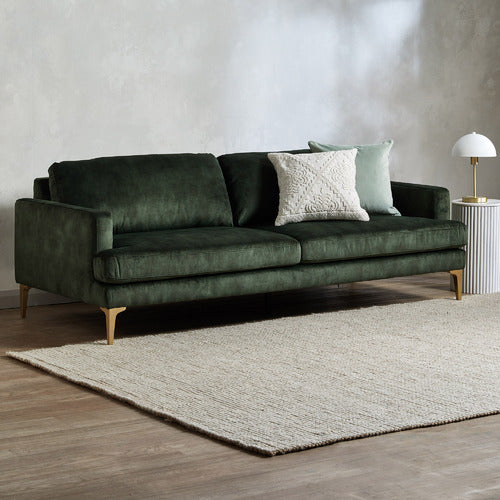 DARYA 3 SEATER VELVET SOFA