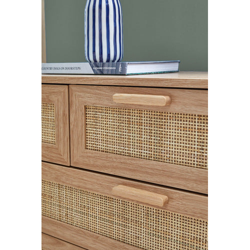 LIVING FUSION HOLLY RATTAN 5 DRAWER CHEST