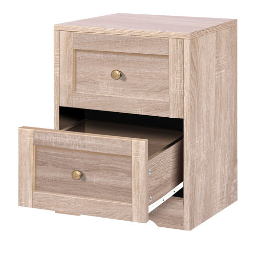 HOXTON ROOM WILLOW 2 DRAWER BEDSIDE TABLE