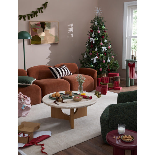 CUDDLE UPHOLSTERED SWIVEL ARMCHAIR
