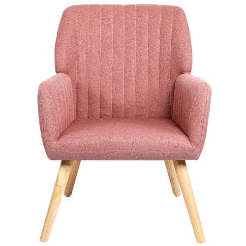 LIVING FUSION ELWINE RUBBERWOOD ARMCHAIR