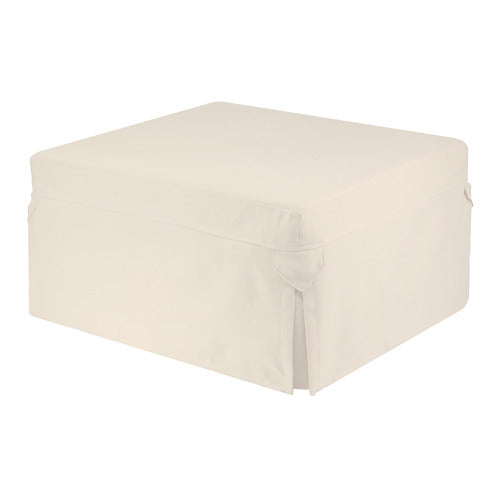 DECOR TRADERS FOLDLUX CONVERTIBLE OTTOMAN SOFA BED WITH CASTORS & SLIPCOVER
