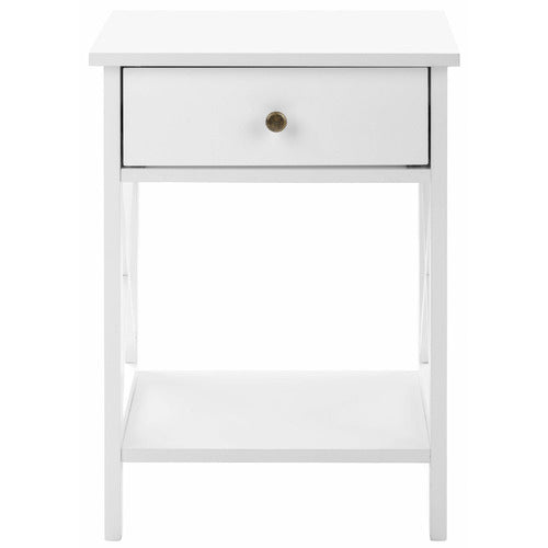 WHITE NOOSA BEDSIDE TABLE