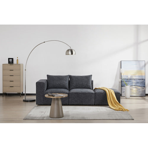 MIKASA FURNITURE RHODES 3 SEATER MODULAR SOFA SET WITH OTTOMAN