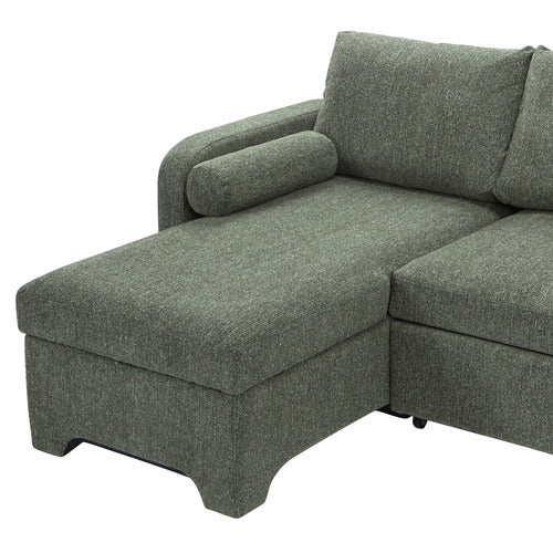 FRIDA 4 SEATER QUEEN SOFA BED WITH REVERSIBLE CHAISE