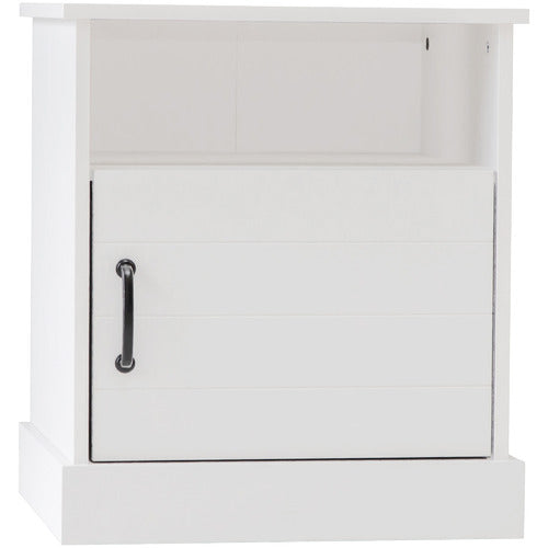 WEST VALLEY INTERIORS WHITE HAMPTONS BEDSIDE TABLE