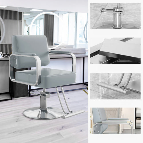 MODERN COLLECTIVE VERONICA FAUX LEATHER SALON CHAIR