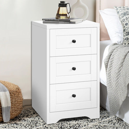 HOXTON ROOM CONSTANCE 3 DRAWER BEDSIDE TABLE