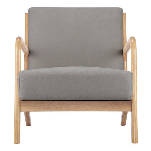 LIVING FUSION KAMDEN RUBBERWOOD ARMCHAIR