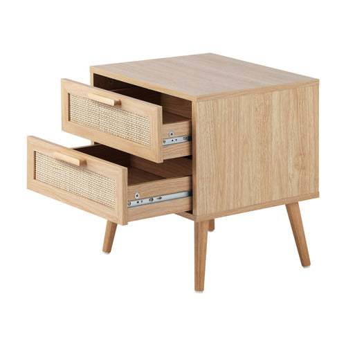 LIVING FUSION HOLLY 2 DRAWER BEDSIDE TABLES (SET OF 2)