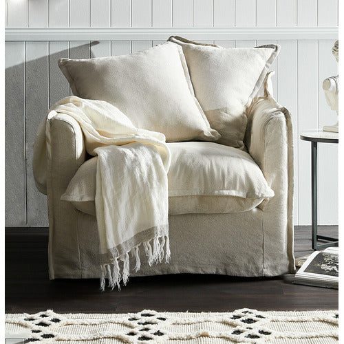 HYDE PARK HOME CUMULUS COTTON SLIPCOVER ARMCHAIR