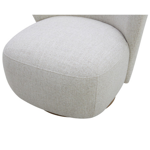 LIBBY UPHOLSTERED SWIVEL ACCENT CHAIR