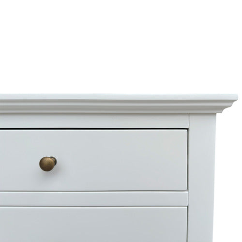 HAMILTON FURNITURE WHITE ATHAN SIDE TABLE