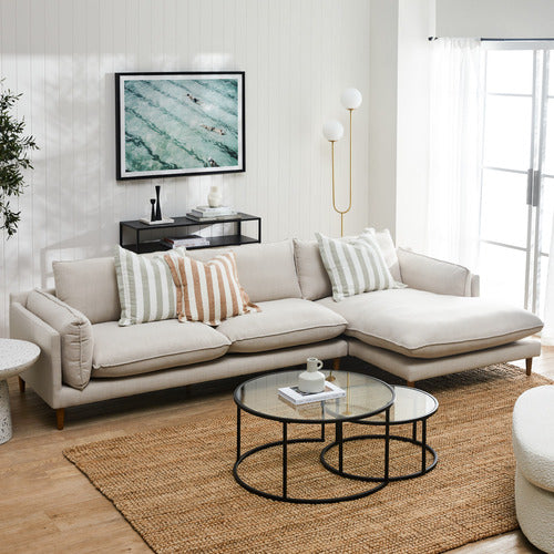 TERRY 3 SEATER SOFA WITH CHAISE