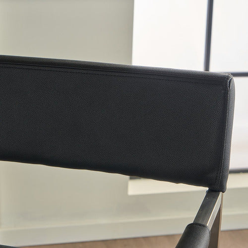 FURNITURE MARKET ALLIRA FAUX LEATHER DIRECTOR CHAIR