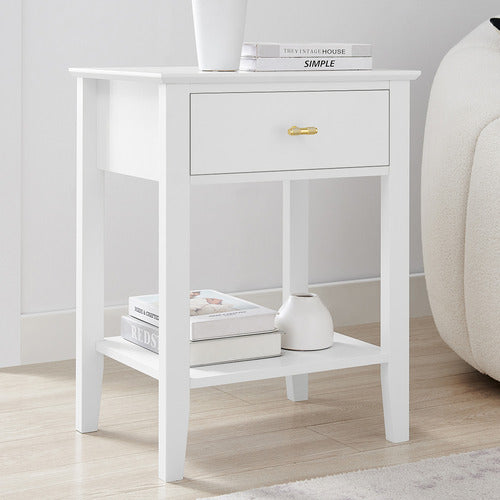 WEST VALLEY INTERIORS HARPER 1 DRAWER BEDSIDE TABLE