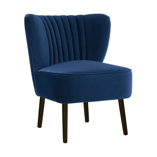 BROOKLYN AND BELLA FRENCH NAVY SLIPPER CHAIR