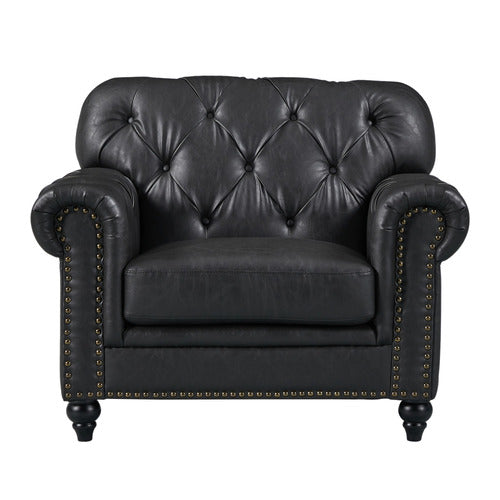 BY DESIGNS PRIMAVERA LEATHER ARMCHAIR
