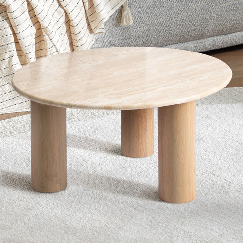 ARABELLA TRAVERTINE STONE COFFEE TABLE