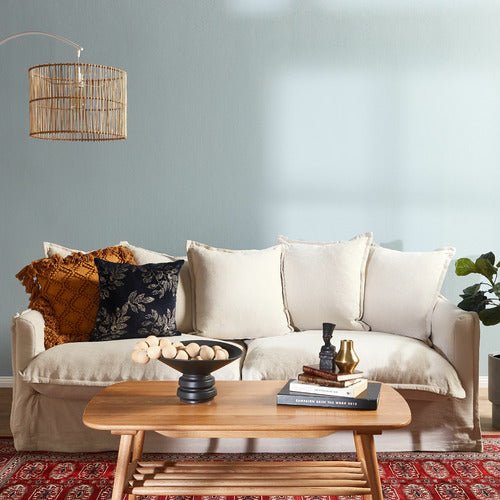 HYDE PARK HOME CUMULUS PREMIUM 3 SEATER COTTON SLIPCOVER SOFA