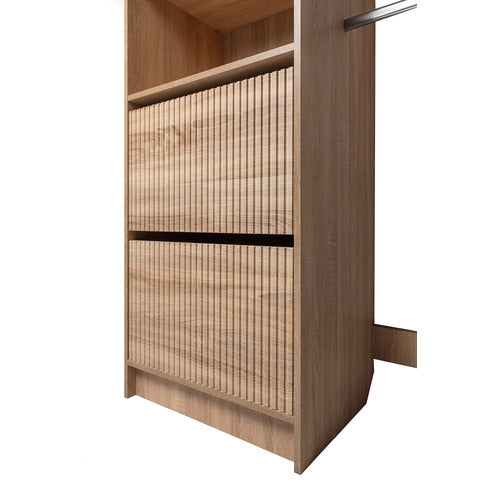 CAPEVIEW INTERIORS BASEL FLUTED BUILT-IN WARDROBE