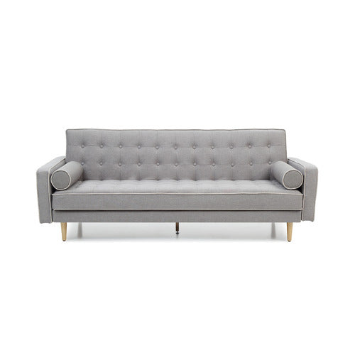 MIKASA FURNITURE GREY AMELIA 3 SEATER SOFA BED