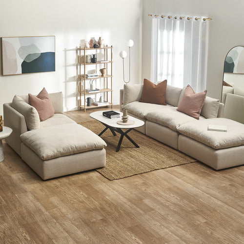 MARTINE UPHOLSTERED ARMLESS CHAIR