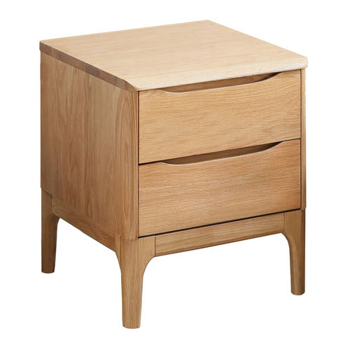 MODERN COLLECTIVE THEA AMERICAN OAK WOOD BEDSIDE TABLE