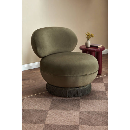 HEPBURN VELVET SWIVEL ACCENT CHAIR