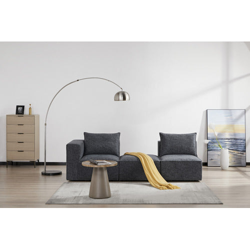 MIKASA FURNITURE RHODES 3 SEATER MODULAR SOFA SET WITH OTTOMAN