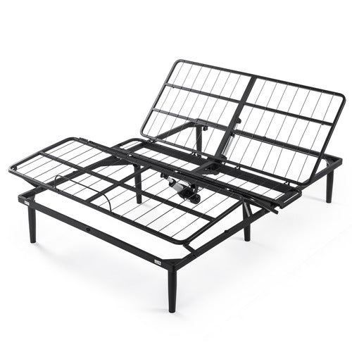 STUDIO HOME BLACK JERSON ADJUSTABLE QUEEN BED FRAME WITH WIRED REMOTE